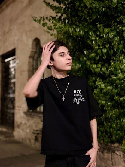 Playera Quetzalcóatl Obsidiana